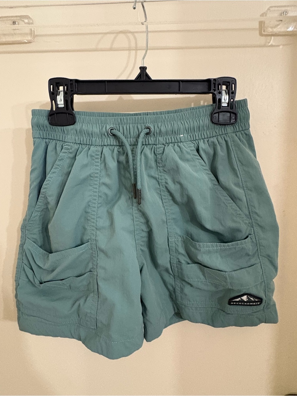 abercrombie kids teal cargo shorts